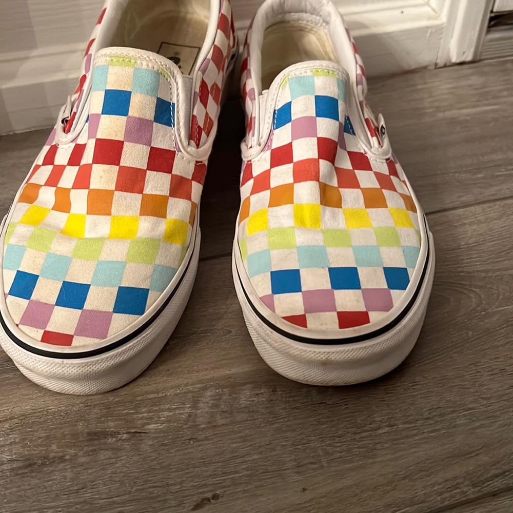 Rainbow Vans, size 7.5
